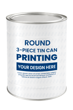 Printed Tin Box For Powdered Milk 900gr D502 (Φ127x162)